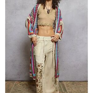 Colorful Crochet Cardigan